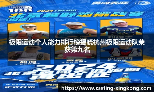 极限运动个人能力排行榜揭晓杭州极限运动队荣获第九名